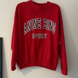 Anine Bing Sport Bold Red Sweatshirt